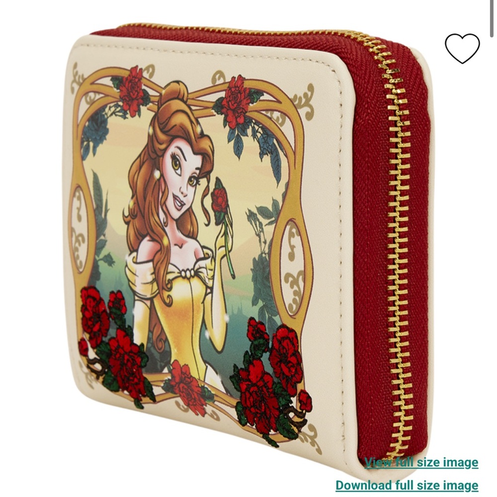 Loungefly Beauty and the Beast Exclusive Belle Floral Mini Backpack & Wallet - Picture 10 of 13